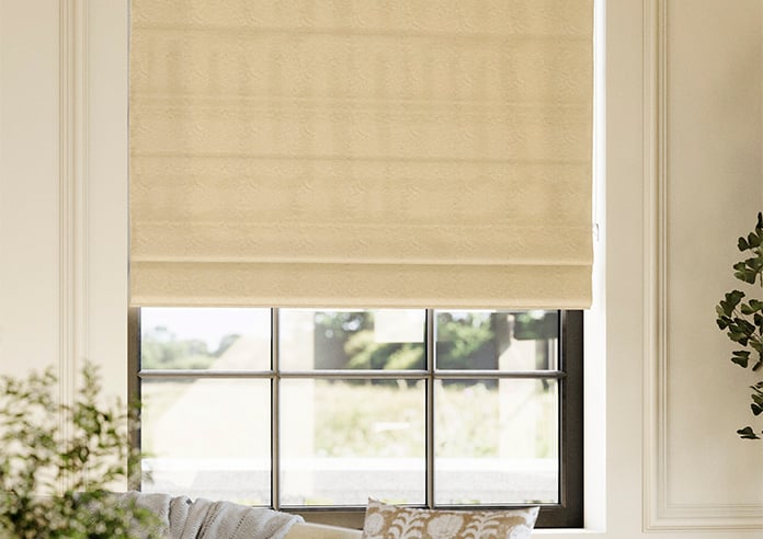 Lucerne Faux Silk, Alabaster - Twist&Fit Roman Blind - Image 5